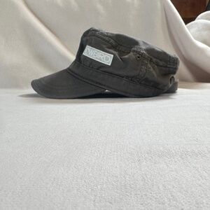 Ouray Windswept Gray Military Painter Cap Hat Women Adjustable